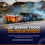 Vivienda se incendia en Vilcabamba