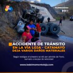 Accidente de tránsito en la vía Loja – Catamayo