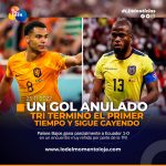 Anulan gol de Ecuador ante Países Bajos