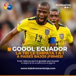 Enner Valencia pone el empate entre Ecuador y Países Bajos