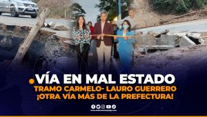 Vía El Carmelo – Lauro Guerrero es otra obra de la Prefectura que presenta daños severos