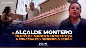 Con palabras despectivas hacia concejales, alcalde Jorge Montero clausuró sesión de Cabildo.