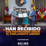 Loja recibe distinciones del Parlamento Andino que enaltecen su identidad cultural y espiritual