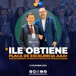 ILE C.A. recibió la Placa de Excelencia AAA+ de la Corporación Mucho Mejor Ecuador