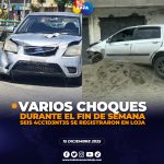 Varios 4cc1d3nt3s de tránsito en Loja durante el fin de semana