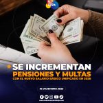 Pensiones alimenticias y multas se incrementan con nuevo Salario Básico Unificado.