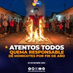 Quema de monigotes de manera responsable.