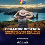 Ecuador es reconocido como uno de los mejores destinos del mundo para viajar solo en 2026