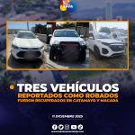 Operativos policiales dieron resultado en Loja, recuperando tres vehículos reportados como robados.