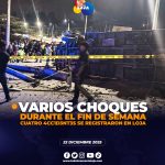 Varios 4cc1d3nt3s de tránsito en Loja durante el fin de semana.