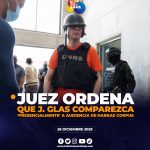 Juez ordena que Jorge Glas se presente de manera presencial a audiencia judicial.