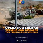 Operativo militar y persecución dio resultado en Zapotillo
