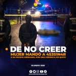 Mujer procesada por presunta participación en 4s3s1n4to de su hermano en Quito