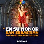 Loja celebra 366 años en honor al Patrono Jurado San Sebastián