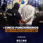 Cinco funcionarios ANT fueron detenidos por Caso Jaque