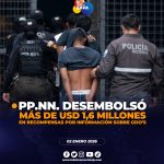 POLICÍA DESEMBOLSA MÁS DE 1,6 MILLONES EN RECOMPENSAS