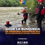 Continúa la búsqueda de persona desaparecida en Los Encuentros.