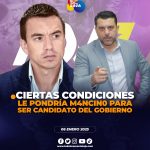 Prefecto M4nc1n0 ha puesto condiciones para ser candidato del Gobierno.