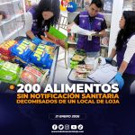 ARCSA realiza control de productos en locales de Loja