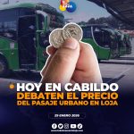 Cabildo de Loja, analiza el tema de aumento de pasaje de transporte urbano.
