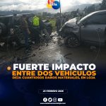 4cc1d3nt3 de tránsito en Loja, deja cuantiosos daños materiales.