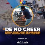 Policía logra decomisar más de 430 kilos de marihv4n4 en Amaluza.