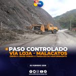 Vía Loja – Malacatos con paso controlado