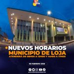 Nuevo horario de atención en el Municipio de Loja