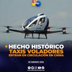 China se convierte en el primer país en implementar taxis voladores autónomos.