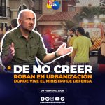 Delincuentes ingresaron a robar en urbanización en donde vive el Ministro de Defensa.