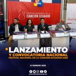 Lanzamiento y convocatoria al Festival Nacional de la Canción Ecuador 2026