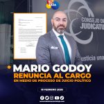 Mario Godoy renuncia al cargo de manera irrevocable