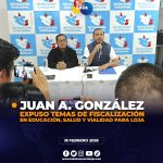 Asambleísta lojano expone temas de fiscalización para Loja.