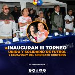 Inauguración del III Torneo Unido y Solidario de Fútbol y Ecuavóley