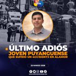 Hoy le dan el último adiós al joven deportista Renato Muñoz en el cantón Puyango.