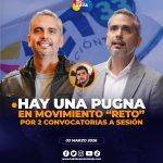 Hay una pugna en Movimiento ‘RETO’, por convocatorias a sesión.