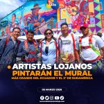 Dos lojanos pintarán el mural más grande del Ecuador y el segundo más grande de Sudamérica