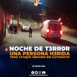 Una persona h3r1d4 tras 4t4qv3 4rm4d0 en Catamayo