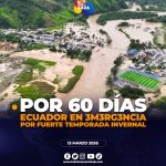 Gobierno declaró emergencia nacional por temporada lluviosa.