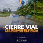 UMAPAL cierravías por trabajos en red de agua potable y alcantarillado