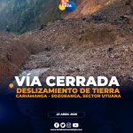 Deslizamiento de tierra bloquea vía Cariamanga – Sozoranga en Utuana