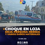 Accidente de tránsito en Loja.