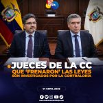 Contraloría observa patrimonio de jueces constitucionales y Alí Lozada cuestiona filtración de informe.