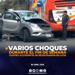 Varios accidentes de tránsito en Loja