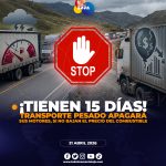 Gremios de transporte pesado advierten paralización por alza del diésel en Ecuador.