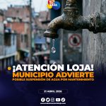 Posible desabastecimiento de agua genera alerta en Loja.