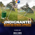 Amigos de lo ajeno intentaron sustraer cubierta en La Pradera durante la madrugada de este 8 de abril.