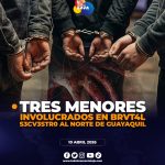 “Desarticulan banda vinculada a ‘Los Fatales’ tras secuestro en Guayaquil: hay menores implicados.”