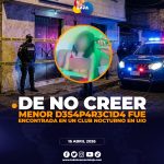 Adolescente desaparecida fue hallada en club clandestino en el norte de Quito.