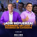 ADN pisa firme en Loja y Catamayo con Guerrero y Figueroa como precandidatos.